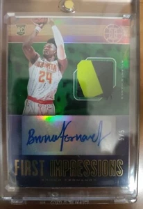 🔥2019-20 Illusions #FI-BFN BRUNO FERNANDO /5 First Impressions RPA Patch Auto - Picture 1 of 5