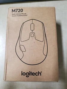 Logitech M720 Wireless Optical Multi-Device Black Mouse - Picture 1 of 5
