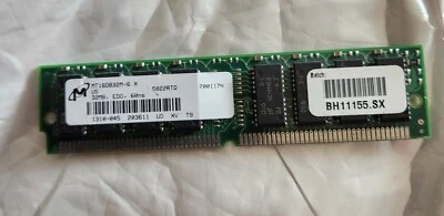 Ram MT16D832M-6 32MB 72p 60ns 16c 4x4 2K FPM SIMM de colección Foto 1 de 2