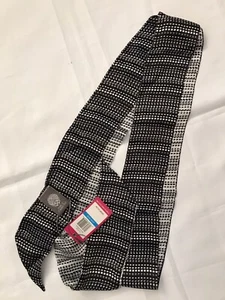 VINCE CAMUTO WOMEN'S SILK TIE, STYLE: V1251700, SIZE 82"X2.5", BLACK/WHITE, NWT  - Picture 1 of 8