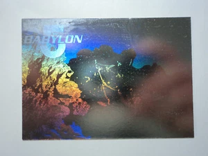 1995 ULTRA BABYLON 5 - HOLOGRAM CARD - ( 1 OF 8 ) STARFURY ( FLAWED ) - Picture 1 of 7