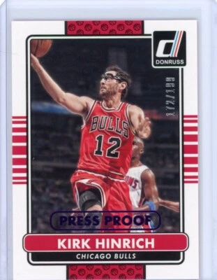 2014-15 Donruss Kirk Hinrich Purple Press Proof /199  - Chicago Bulls - Image 1 of 2