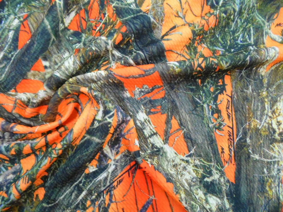 Printed Bullet Liverpool Textured True Timber Orange Blaze MC2 Camo Fabric U10 - Image 1 of 1