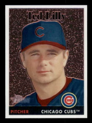2007 Topps Heritage Chrome (Parallel 1:11) #28 Ted Lilly Cubs 599/1958 - Image 1 of 2