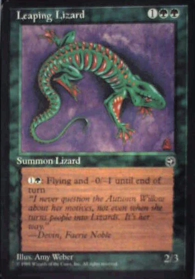 Leaping Lizard - Homelands: #90, Magic: The Gathering Lp R199 - Image 1 of 1