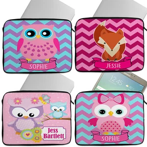 Personalised Laptop Case Animal Tablet Cover Cute Sleeve Universal Bag Gift - Picture 1 of 15
