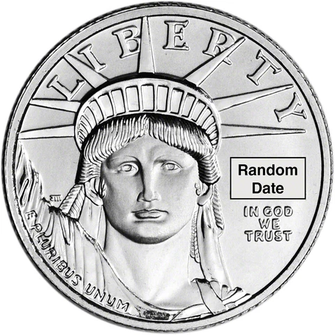 American Platinum Eagle (1/4 oz) $25 - BU - Random Date Cover
