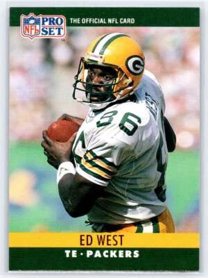 1990 Pro Set #115 Ed West - Image 1 of 2
