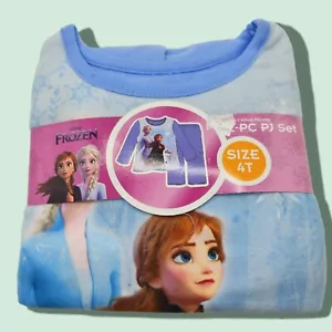 NEW Disney Frozen II Elsa Girls 2 Piece Pajama Set Flannel Size 4T - Picture 1 of 2