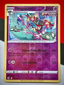 Dragapult 130/264 Fusion Strike REVERSE Holo Rare Pokémon PACK FRESH - Picture 1 of 2