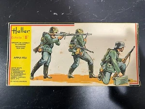 1/35 WW2 German Infantry Battle Group Machine Gunner Figuren Set - Heller 114 - Bild 1 von 3