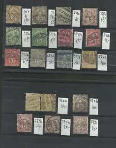 SUIZA MI # 50/57, LOTE 18 SELLOS, MUY BUEN ESTADO - Imagen 1 de 1