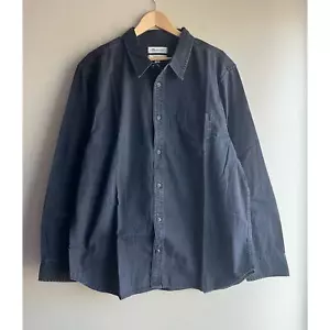 Camicia nera XXL manica lunga nuova Madewell perfetta vestibilità con bottoni - Foto 1 di 10