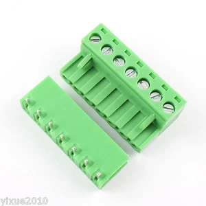 50Pcs 5.08mm 7 Pin Right Angle Screw Terminal Block Pluggable Plug Connector - Picture 1 of 5