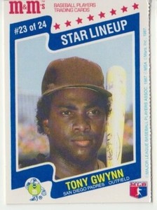 Tony Gwynn, 1987 M&M's Star Lineup #23, San Diego Padres, HOF