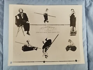 Vintage FOSSETT Sounding Rope Comedy Act England Clown Promo Photo Card - Bild 1 von 2