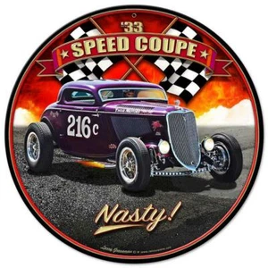 Thor Classic Hot Rod Race 1933 Speed cupé letrero de metal hombre cueva garaje carrocería taller - Imagen 1 de 3