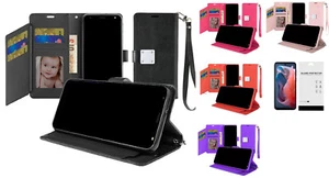 Funda tipo billetera para teléfono Motorola Moto G Play 2024 XT2413V + vidrio templado - Imagen 1 de 4