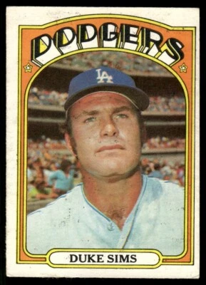 1972 O-Pee-Chee Duke Sims Los Angeles Dodgers #63 R70 - Image 1 of 2