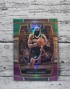 2021-22 Panini Select Green Purple Prizm James Harden #47 - Picture 1 of 2