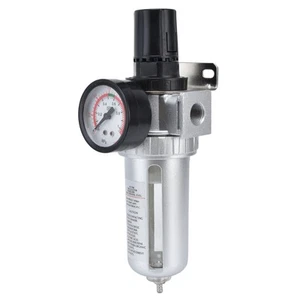 Compressed Air Filter Regulator Combo Pressure Gauge Kit Water Separator For - Picture 1 of 12