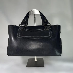 Auténtico bolso de mano CELINE bolso boogie cuero negro - Imagen 1 de 24