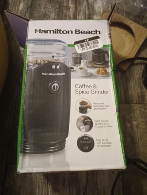 Hamilton Beach Coffee and Spice Grinder Black Stainless Steel Blades - Image 1 of 4