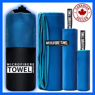 Toalla deportiva de secado rápido 40x80 cm liviana de microfibra gimnasio playa correr Foto 1 de 4