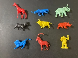 Cereal Toys 1972 Big Game Animals lot x 9 - Picture 1 of 1