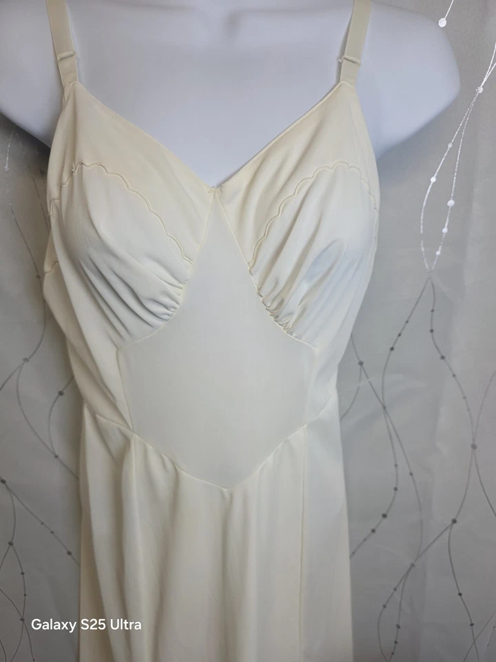 Vestido Babydoll Vintage Aristocraft 36 Correas Ajustables Blanco Hecho en EE. UU. Y2K Foto 1 de 4