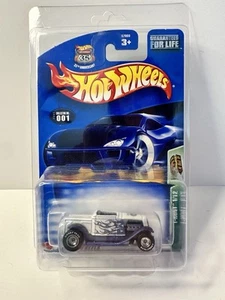 Hot Wheels 2003 #1/12 Treasure Hunt Hooligan - White w/Blue Flames - New - Picture 1 of 6