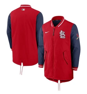 โ
 $250 St. Louis Cardinals Red Nike Dugout Full-Zip Heavy Jacket MLB Men 3XL ๐ฏ - Picture 1 of 13