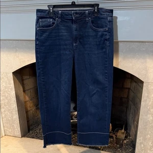 Chico's Indigo tiro alto pierna recta talla 14 - Imagen 1 de 5