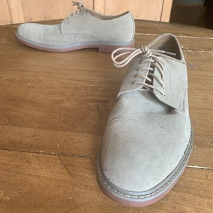 Alfani beige Wildleder Kappe Zehe Oxford-Schuhe rot Gummisohle 11,5 M - Bild 1 von 12