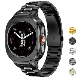 Stainless Steel Case+Metal Strap for Samsung Galaxy Watch Ultra 47mm /Ultra 2025 - Picture 1 of 17