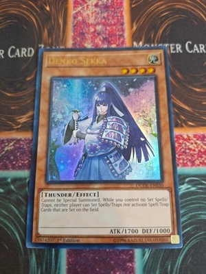 Yugioh Denko Sekka DUDE-EN030 Ultra Rare 1st Edition Near Mint - Image 1 of 4