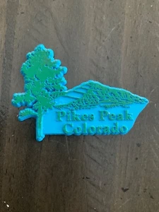 Pikes Peak Colorado Vintage Gummi Kühlschrankmagnet - Bild 1 von 2