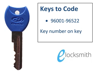 Genuine DORIC DS604 Key Blank cut your Code Number  -  Door Lock 96001 to 96522 - image 1 of 4