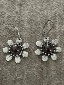 Ohrringe Silber Blume - Bild 1 von 3