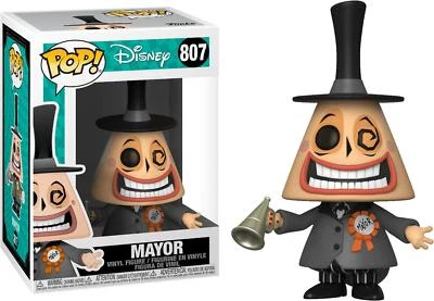 Nightmare Before Navidad Mayor Con Megaphone Pop! Funko Vinyl Figura 807 - Imagen 1 de 4