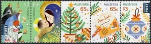 Tira de 5 edición navideña de Australia 2023 como nuevas nunca bisagras, limpias y frescas - Imagen 1 de 1
