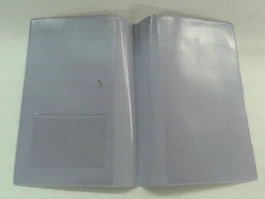 SOPORTE DE CUERO LILA LOOK MOT / SOPORTE A4 CON EXTERIOR TRANSPARENTE - Imagen 1 de 1