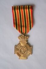 Belgian Military Decoration 2nd Class on Long Service ribbon, nice quality medal