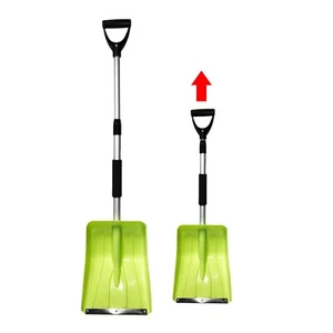 Telescopic Snow Shovel Large Extendable Handle Aluminium Scoop Spade 85-109.5cm - Picture 1 of 4