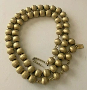 Collana Accessocraft con perline a sfera tono oro lunghezza regolabile - Foto 1 di 4