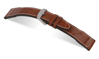 RIOS1931 Genuine  Leather Watch Band for 21 mm “IWC” Brown "Hurricane" - Image 1 of 3