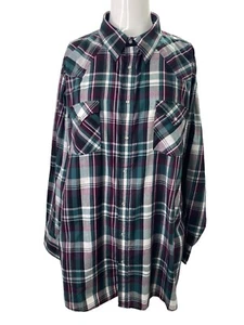 Ely Cattleman Men Western Shirt Big Man 3X 19.5 x 36 Long Sleeve Pearl Snap New - Picture 1 of 9