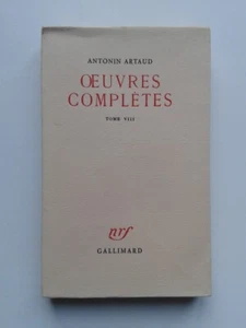 Antonin ARTAUD " Oeuvres Complètes VIII " E.O. NUM. sur Vélin, N.R.F. 1971 - Picture 1 of 1