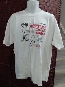 Vintage Molson Canadian Beer Cottage Country Cougar T Shirt Funny Humor XL - Bild 1 von 6