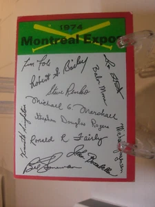 1974 Topps Team Checklists Two Asterisk (**) Montreal Expos CL, VAR (96498) - Picture 1 of 2